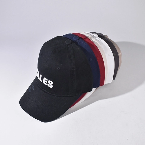 Baseball Cap Cotton Tales Letter Embroidery Distressed Adjustable Sun Protection Streetwear For Men Women