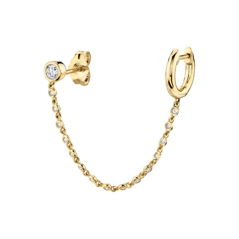 Strass Gliederkette Ohrringe Mit 925 Sterling Silber Ohrstecker Kupfer Quaste Minimalistischer Schmuck Für Frauen
