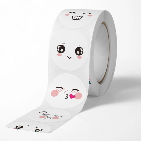 Autocollants D'Expression Faciale Drôles Mignons Étiquettes De Récompense Auto-Adhésives Pour Enseignants Étudiants Kawaii