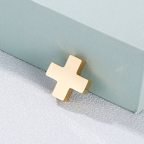 Ciondoli A Croce Acciaio Inossidabile DIY Creazione Gioielli Pendenti Accessorio Stile Religioso Piccoli Componenti Metallici