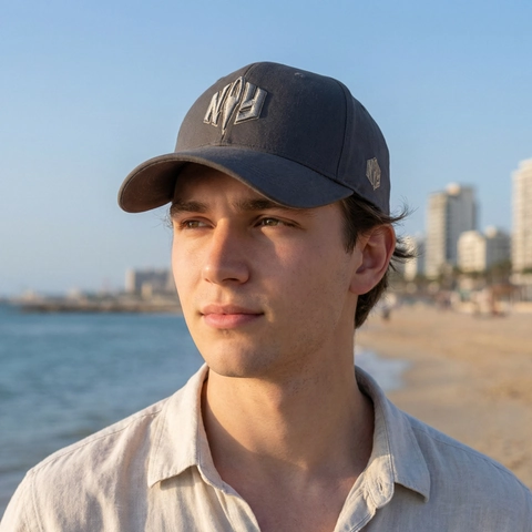 Baseball Cap Cotton Twill Geometric Letter Embroidery Adjustable Sun Hat Casual Sporty Streetwear For Men Women