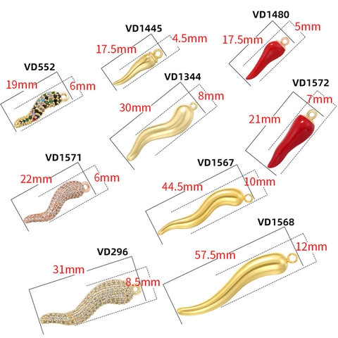 Pendente Peperoncino Corno Italiano Cornicello Ottone Smalto Strass Colorati Accessorio Gioielli Moda