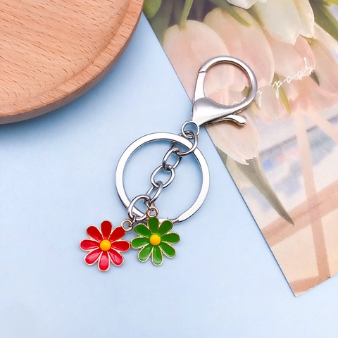 Gänseblümchen Anhänger Legierung Emaille Sonnenblume Für DIY Schmuckherstellung Ohrringe Halskette Schlüsselanhänger Floral
