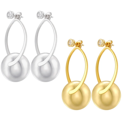 Boucles d'Oreilles Pendantes en Cuivre Vintage pour Femmes Perle Ronde Géométrique Strass Bijoux Accessoire Cadeau Élégant