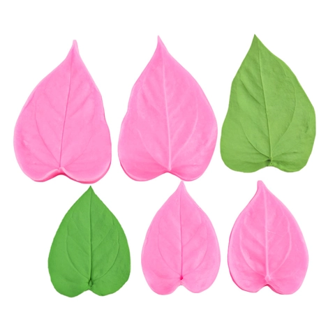 Anthurium Petal Leaf Texture Silicone Fondant Mold Flower Cake Decorating Tool Baking Supplies For DIY Chocolate Clay