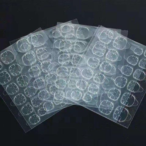 Onglets De Colle Gelée Pour Ongles Imperméables Haute Viscosité Autocollants Double Face Transparents Colle Pour Faux Ongles