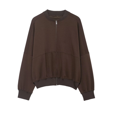 Women Polyester Zip Up Jacket And Flare Leg Pants Casual Sporty Long Sleeve Drawstring Waist Solid Color Outfits