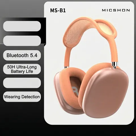 Drahtlose Bluetooth Over-Ear Kopfhörer Lange Akkulaufzeit Stereo HiFi Sport Headset Mit Integriertem Mikrofon Für Musik Gaming