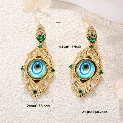 Evil Eye Anhänger DIY Charms Für Schmuckherstellung Kupfer Gold Plattiert Zirkon Türkisches Blaues Auge Emaille Mode