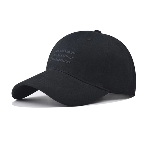 Cotton Twill Baseball Cap Rows Letter Embroidery Adjustable Outdoor Sun Hat Casual Trendy Versatile Accessories For Men Women
