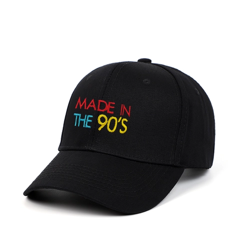 Cappello Da Baseball Retro In Cotone Con Ricamo Made In The 90s Cappellino Regolabile Unisex