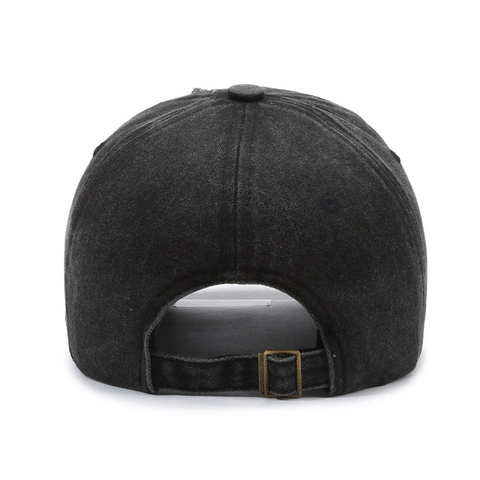 Gewaschene Baumwolle Baseballkappe Vintage Distressed Loch Sonnenschutzhut Bestickte Buchstaben Outdoor Sport Verstellbar