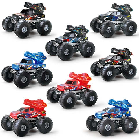 Camión Monstruo RC Anfibio Tiro De Agua Pickup 2.4G Inalámbrico 4WD Todoterreno Vehículo De Juguete Niños Varones