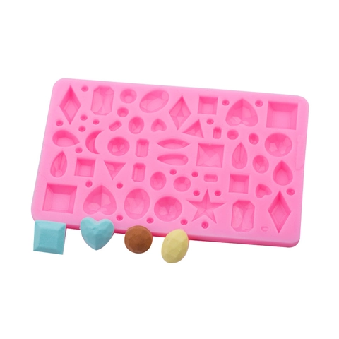 3D Geometrische Herz Diamant Stern Silikonform Für Kuchendekoration Harz Handwerk DIY Fondant Schokolade Backen Küchenhelfer