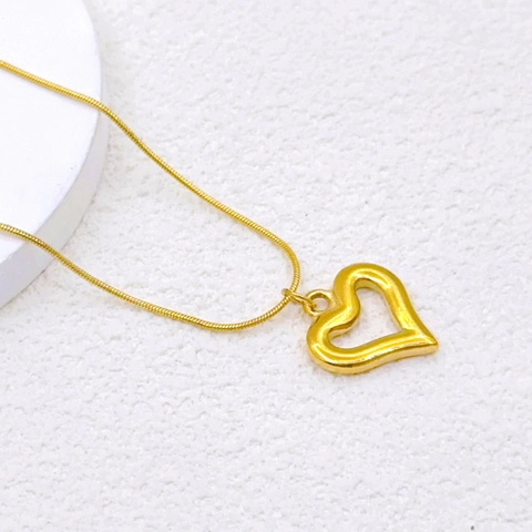 Minimalista Collana con Pendente a Forma di Delfino Cuore Luna in Acciaio Inossidabile Oro Catena a Serpente Gioielli Regalo