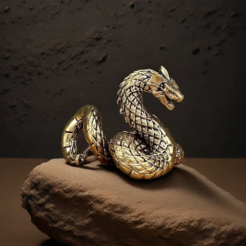 Statuetta Di Drago In Miniatura In Lega Ottone Retrò Ornamento Da Scrivania Stile Cinese Scultura Di Drago Rame Antico Decor