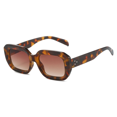 Vintage Square Sunglasses Retro PC Frame UV400 Protection Fashion Rivet Eyewear Unisex Stylish Travel