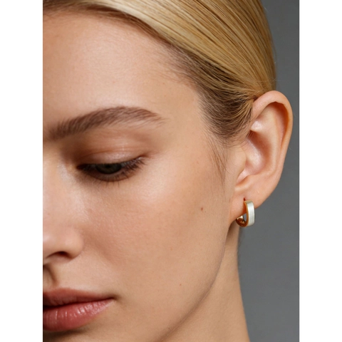 Minimalist 925 Sterling Silver Square Huggie Hoop Earrings Brushed Matte Finish Geometric Rectangle Jewelry For Women