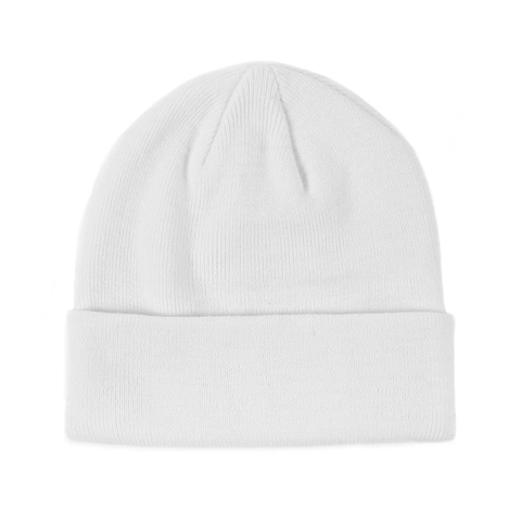 Gorro De Punto Acrílico Color Sólido Acanalado Cálido Invierno Exterior Con Dobladillo Para Hombres Mujeres Unisex