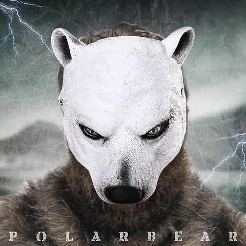 Polar Bear Mask 3D PU Foam Animal Head Realistic Fur Texture For Halloween Mardi Gras Party Costume Adult
