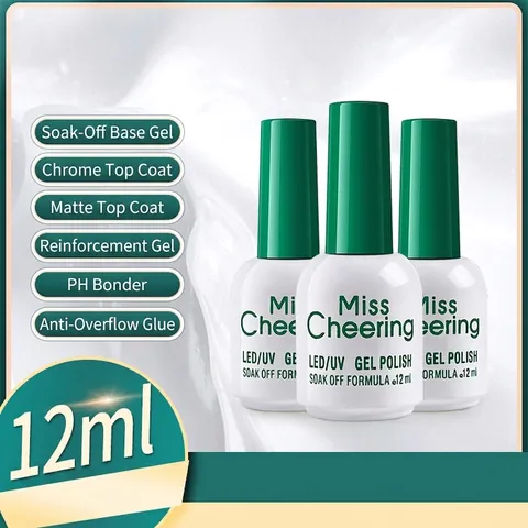 LED UV Gel Nagellack Soak Off Base Top Coat Funktionaler Nagelkunst Verstärkung Matt Gehärtet Glänzend Lack Professionelle Maniküre