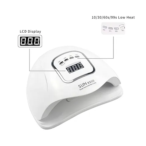 UV LED Nagellampe Hochleistung Schnelltrocknend Gelnagellack Licht LCD Display Mehrere Timer Infrarot Sensor Maniküre Werkzeug SUN X5 MAX