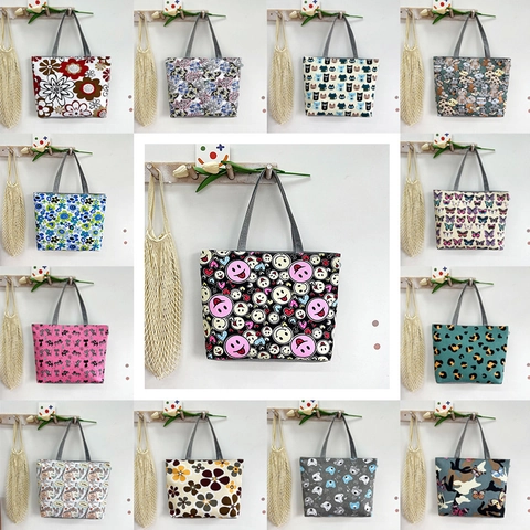 Large Capacity Printed Canvas Tote Bag Fashion Handbag Casual Shoulder Bag For Women Daily Shopping Travel Versatile