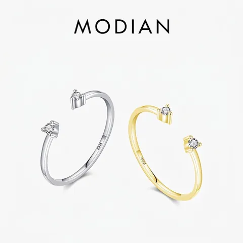 Δαχτυλίδι Moissanite Ανοιχτό Ρυθμιζόμενο Ασήμι 925 Μινιμαλιστικό Στοίβαξη D Color VVS1 Πολύτιμος Λίθος Γυναίκες