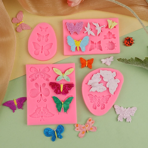 Stampo In Silicone Farfalla Forma Insetto Libellula Coccinella Per Decorazione Torte Fondente Resina Artigianato Fai Da Te Cioccolato
