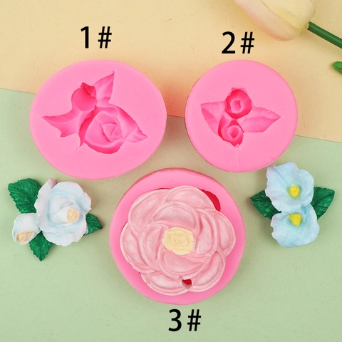Roos Calla Lelie Bloem 3D Siliconen Vorm Voor Taart Decoreren Bakken DIY Ambachtelijke Hars Klei Aromatherapie Gips
