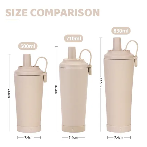 304 Stainless Steel Vacuum Insulated Tumbler With Ceramic Coating Interior Magnetic Handle Large Capacity Straw Cup For Boba