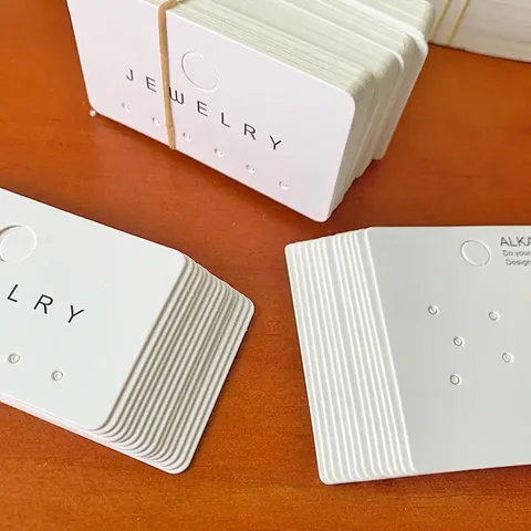 Jewelry Display Cards Paper Earring Hanging Tags Necklace Packaging For DIY Retail Boutique Decorative Accessories