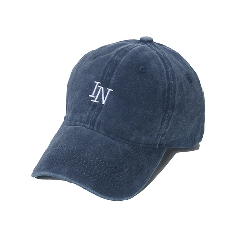 Washed Cotton Baseball Cap Distressed Vintage Letter Embroidery Curved Brim Adjustable Casual Outdoor Sun Hat