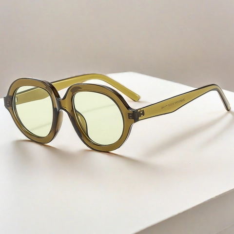 Gafas De Sol Ovaladas Sobredimensionadas Para Mujer Vintage Chic Montura PC Lentes AC Protección UV400 Moda