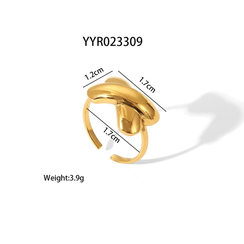 Verstellbare Offene Ringe Aus Edelstahl Goldbeschichtet Personalisierte Seestern Schlange Seepferdchen Schleife Tier Ringe