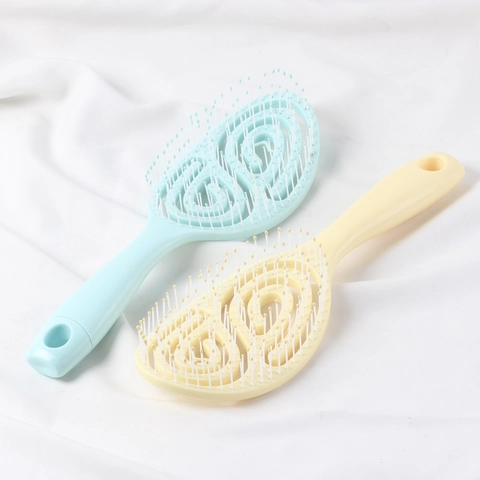 Ontwarrende Haarborstel Geventileerd Gebogen ABS Kunststof Hoofdhuidmassage Voor Nat Droog Haar Styling Tool Ergonomisch
