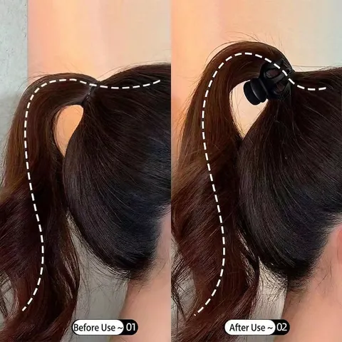 Mollette Per Capelli Opache Piccole Acrilico Smerigliato Forcina Supporto Coda Di Cavallo Alta Elegante Per Donne