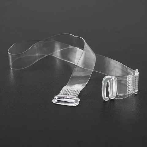 Transparent Invisible Bra Straps Adjustable Non-slip Clear Plastic Bra Straps Replacement Elastic Shoulder Straps