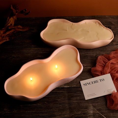 Moule En Silicone Pour Plateau Torsadé DIY Boîte De Rangement Ondulée Résine Époxy Plâtre Aromathérapie Outil De Modelage