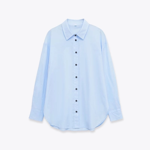 Women Blouse Shirt Polyester Long Sleeve Button Down Lapel Collar Pleated Casual Elegant Polka Dot Solid Color Top
