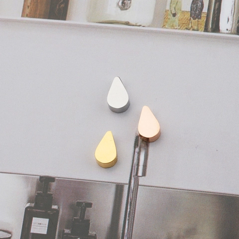 Teardrop Shape Small Pendants Stainless Steel Mirror Polished DIY Jewelry Necklace Accessory Findings Water Drop Charms