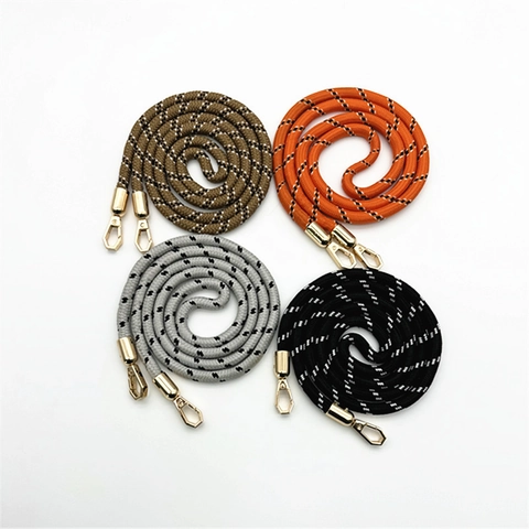 Ethnic Style Woven Bag Strap Replacement Polyester Shoulder Crossbody Purse Strap With Metal Hooks For Women Handbags