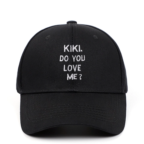 Casquette De Baseball En Coton Broderie Lettres KIKI DO YOU LOVE ME Réglable Chapeau Pare-Soleil Streetwear Pour Hommes Femmes