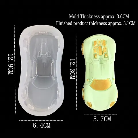 Sportwagen Silikonform 3D Rennwagen Form Für Tortendekoration Fondant Seife Aromatherapie Kerze DIY Handwerk