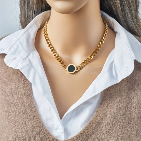 Collana Con Ciondolo In Acciaio Inossidabile Numeri Romani Disco Cuore Ali Di Angelo Stella Marina Gioielli Da Donna