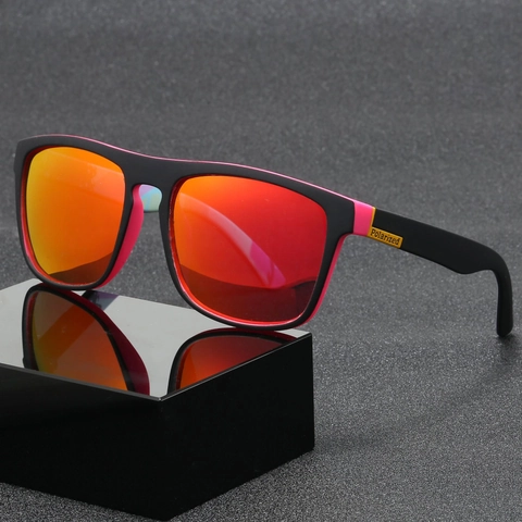 Lunettes De Soleil Sport Polarisées Protection UV400 Monture PC Carrée Légère Pour Pêche Cyclisme Conduite Hommes Femmes