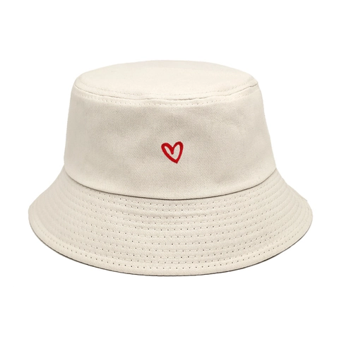 Vissershoed Katoen Hart Geborduurd Zonbescherming Buiten Casual Retro Stijl Vrouwen