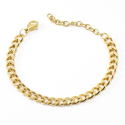 Collana E Bracciale A Catena Cubana In Acciaio Inossidabile Placcato Oro 18K Gioielli Hip Hop Per Uomo Donna