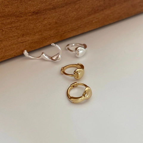 925 Sterling Silver Heart Stud Earrings For Women Minimalist Polished Love Pendant Sweet Jewelry Gift