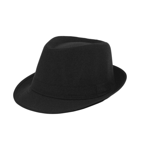 Sombrero Fedora Clásico Estilo Británico Retro Panamá Jazz Sombrero De Sol Transpirable Poliéster Algodón Color Sólido